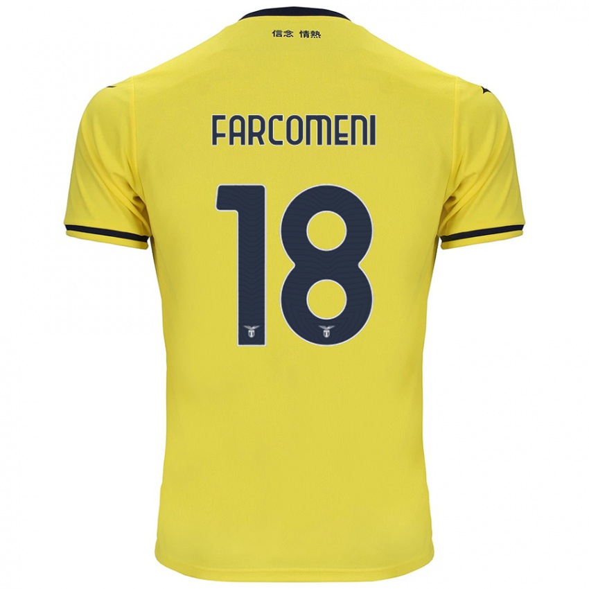 Niño Camiseta Valerio Farcomeni #18 Amarillo 2ª Equipación 2024/25 La Camisa Chile