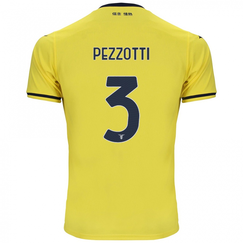 Niño Camiseta Arianna Pezzotti #3 Amarillo 2ª Equipación 2024/25 La Camisa Chile