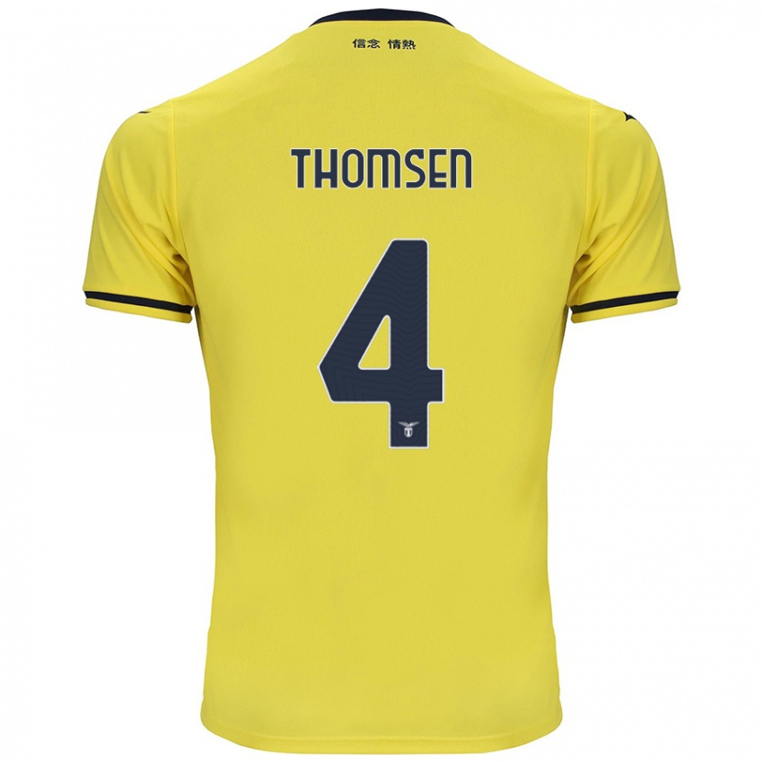 Niño Camiseta Maria Møller Thomsen #4 Amarillo 2ª Equipación 2024/25 La Camisa Chile