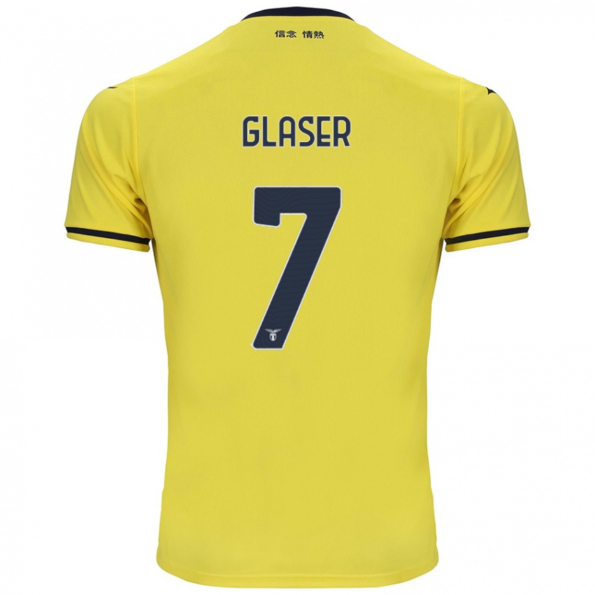 Niño Camiseta Julia Glaser #7 Amarillo 2ª Equipación 2024/25 La Camisa Chile