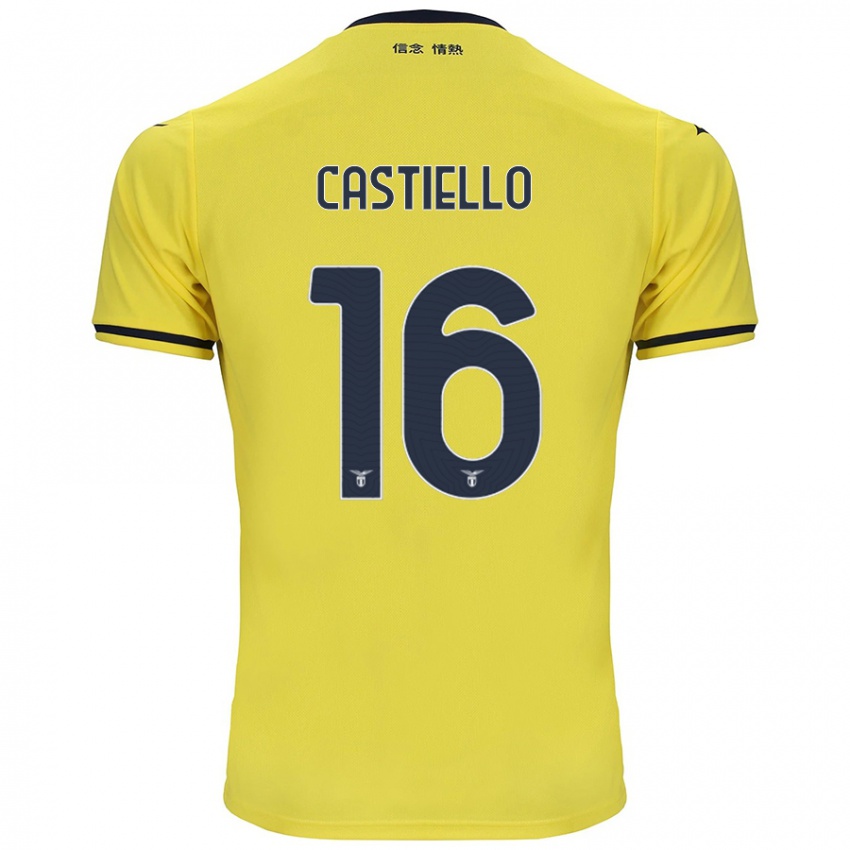 Niño Camiseta Antonietta Castiello #16 Amarillo 2ª Equipación 2024/25 La Camisa Chile