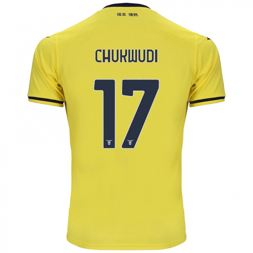 Niño Camiseta Ogonna Franca Chukwudi #17 Amarillo 2ª Equipación 2024/25 La Camisa Chile