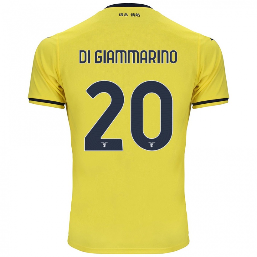 Niño Camiseta Virginia Di Giammarino #20 Amarillo 2ª Equipación 2024/25 La Camisa Chile