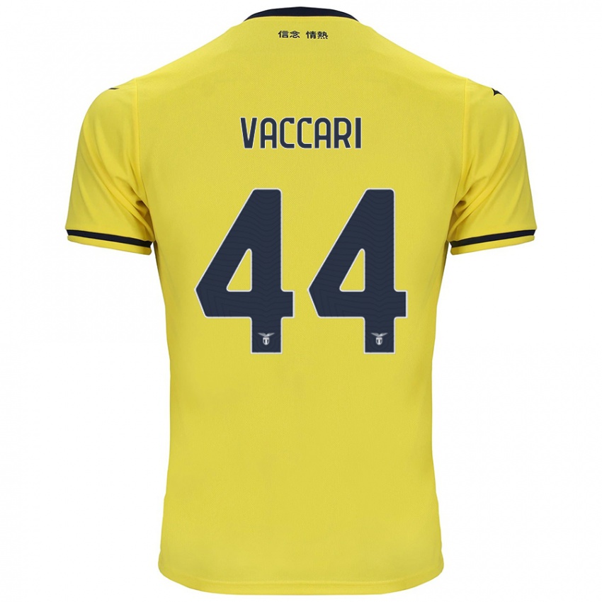 Niño Camiseta Flavia Vaccari #44 Amarillo 2ª Equipación 2024/25 La Camisa Chile