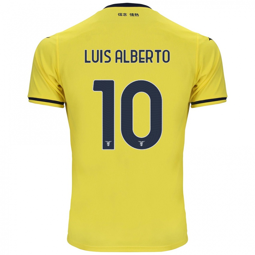 Niño Camiseta Luis Alberto #10 Amarillo 2ª Equipación 2024/25 La Camisa Chile