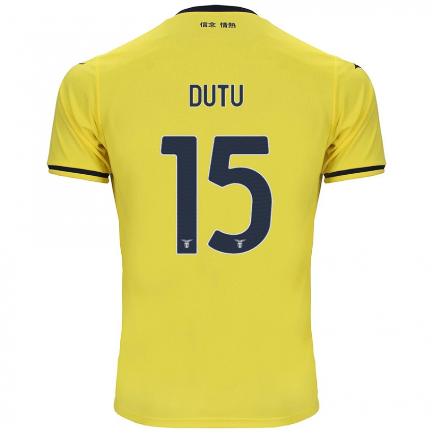 Niño Camiseta Matteo Dutu #15 Amarillo 2ª Equipación 2024/25 La Camisa Chile