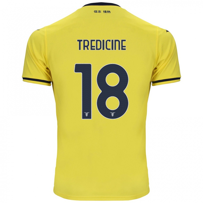 Niño Camiseta Manuel Tredicine #18 Amarillo 2ª Equipación 2024/25 La Camisa Chile