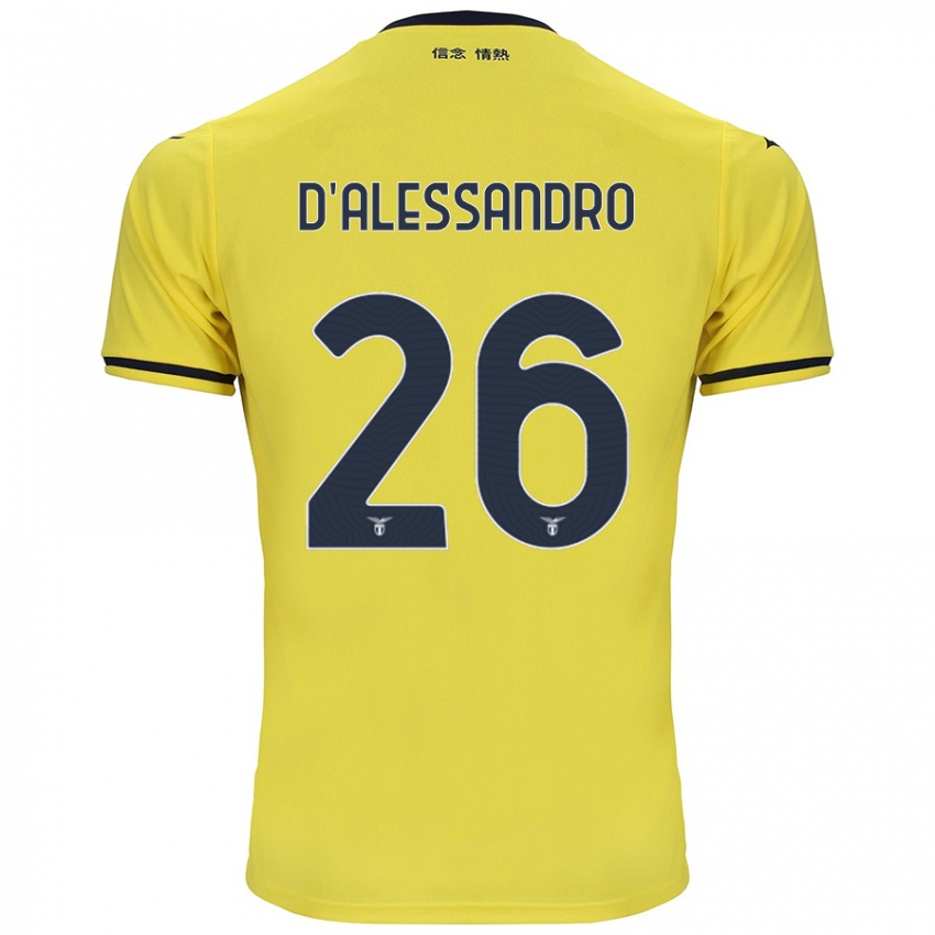 Niño Camiseta Mattya D'alessandro #26 Amarillo 2ª Equipación 2024/25 La Camisa Chile