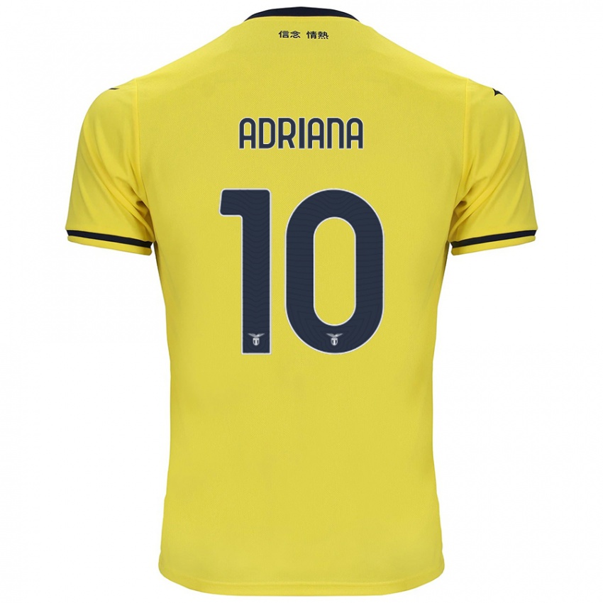 Niño Camiseta Adriana Martín Santamaría #10 Amarillo 2ª Equipación 2024/25 La Camisa Chile