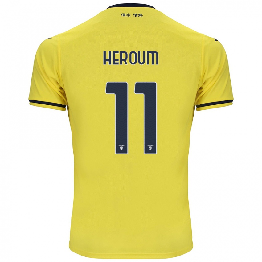 Niño Camiseta Nora Heroum #11 Amarillo 2ª Equipación 2024/25 La Camisa Chile