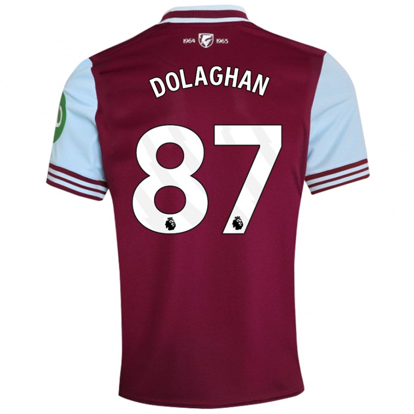 Hombre Camiseta Brad Dolaghan #87 Rojo Oscuro 1ª Equipación 2024/25 La Camisa Chile