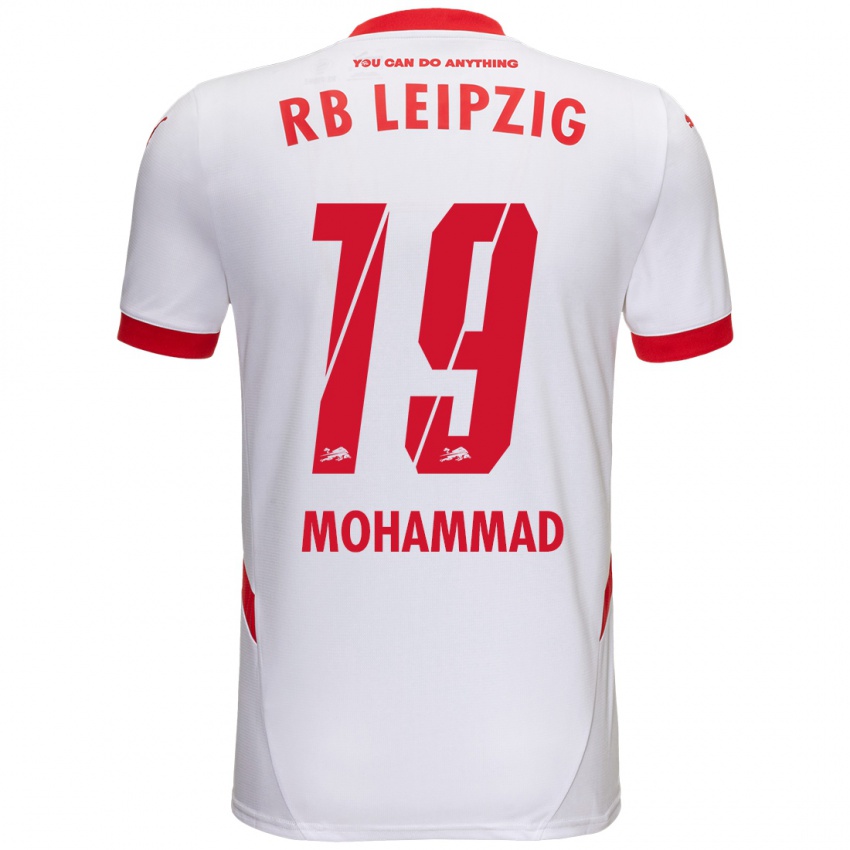 Hombre Camiseta Sammy Mohammad #19 Blanco Rojo 1ª Equipación 2024/25 La Camisa Chile