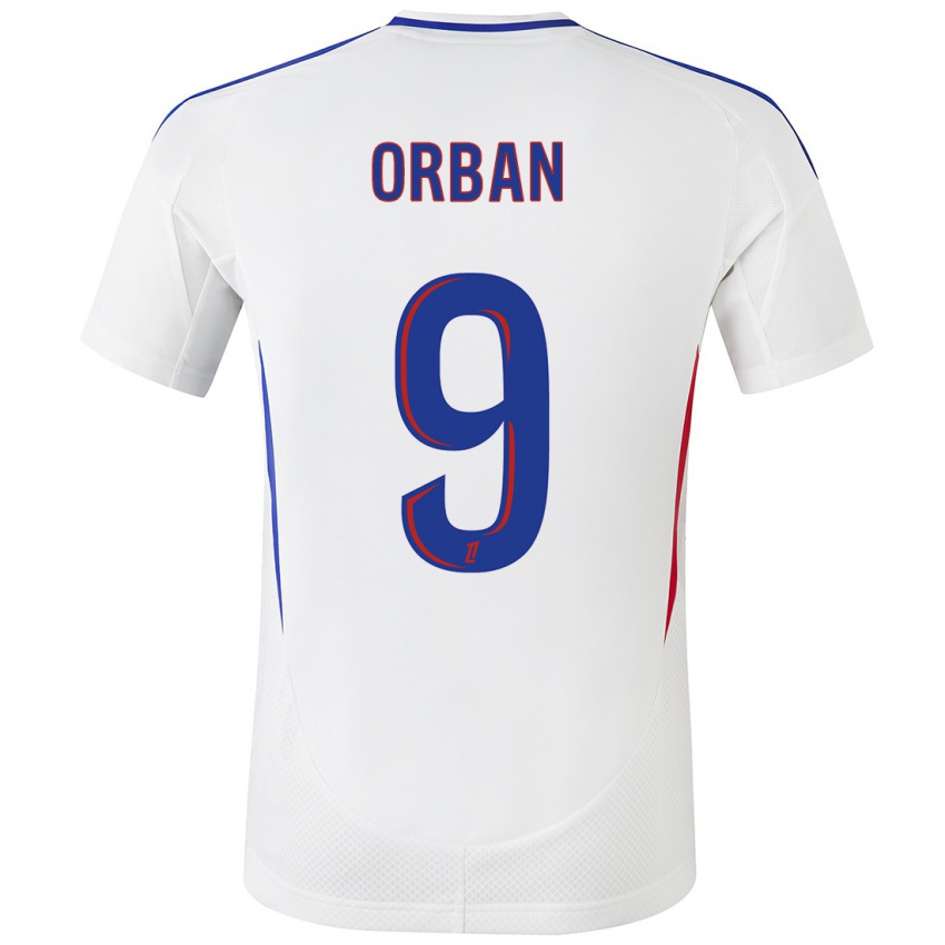 Hombre Camiseta Gift Orban #9 Blanco Azul 1ª Equipación 2024/25 La Camisa Chile