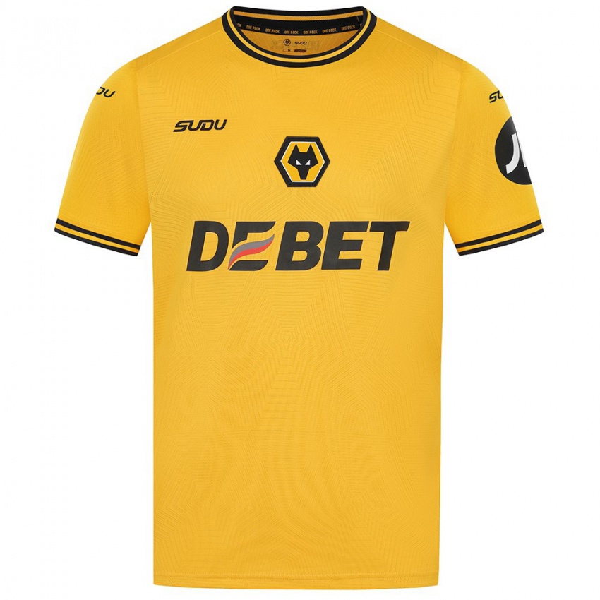 Hombre Camiseta Aaron Keto Diyawa #53 Amarillo 1ª Equipación 2024/25 La Camisa Chile