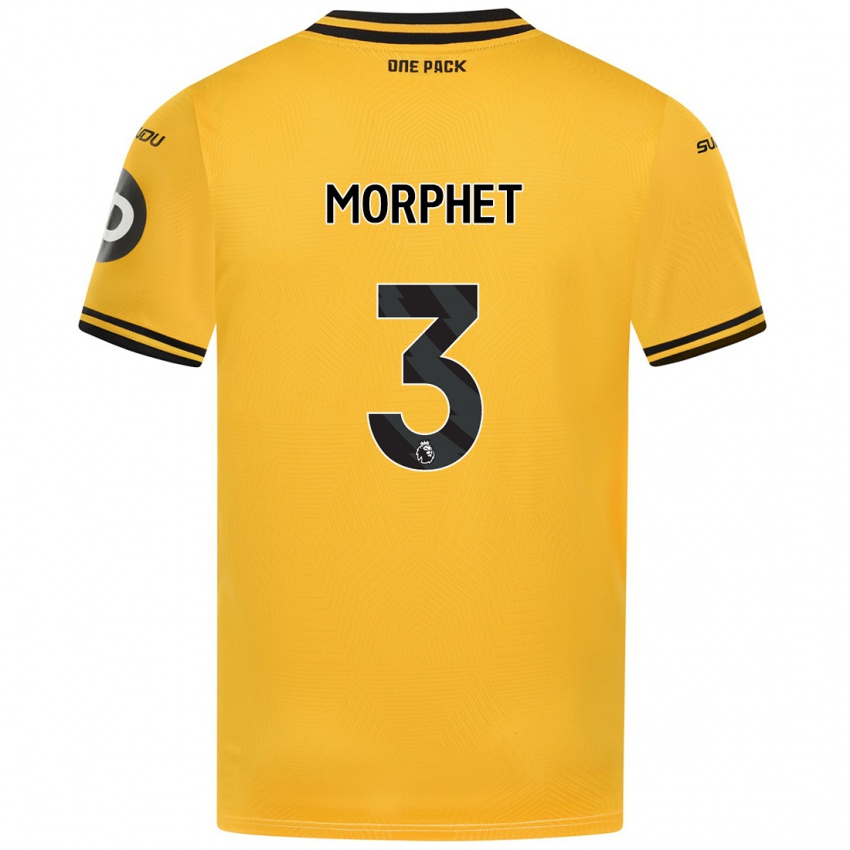 Hombre Camiseta Anna Morphet #3 Amarillo 1ª Equipación 2024/25 La Camisa Chile