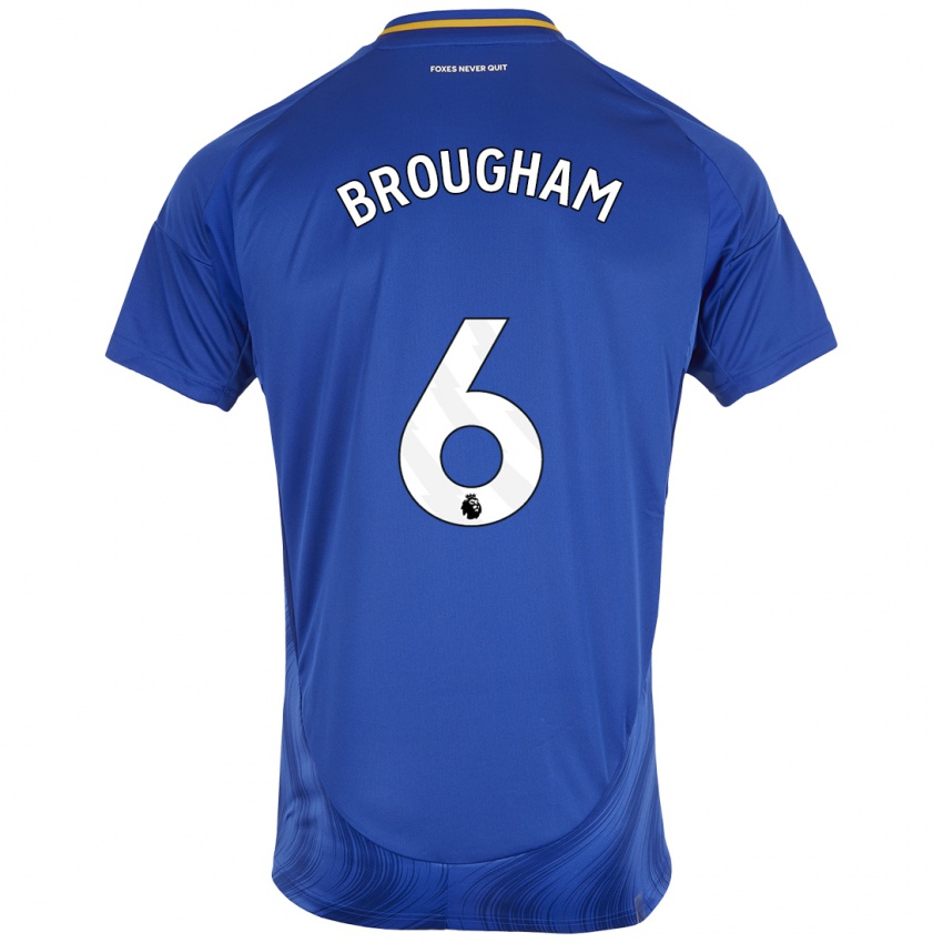 Hombre Camiseta Georgia Brougham #6 Azul Blanco 1ª Equipación 2024/25 La Camisa Chile