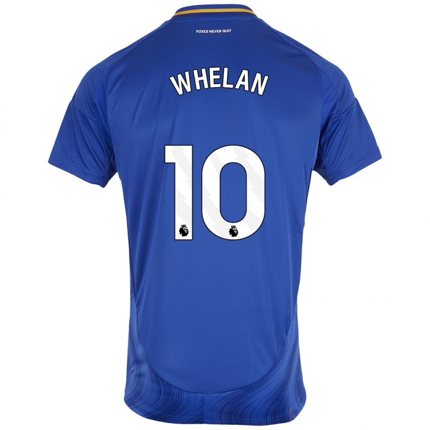 Hombre Camiseta Aileen Whelan #10 Azul Blanco 1ª Equipación 2024/25 La Camisa Chile