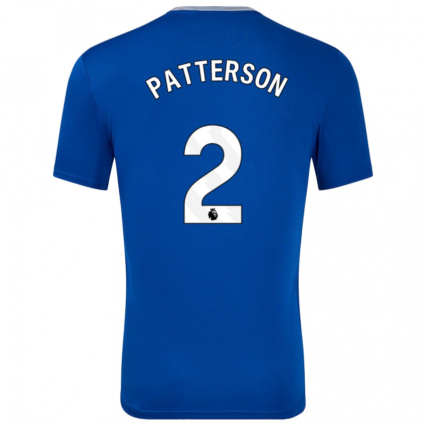 Hombre Camiseta Nathan Patterson #2 Azul Con 1ª Equipación 2024/25 La Camisa Chile