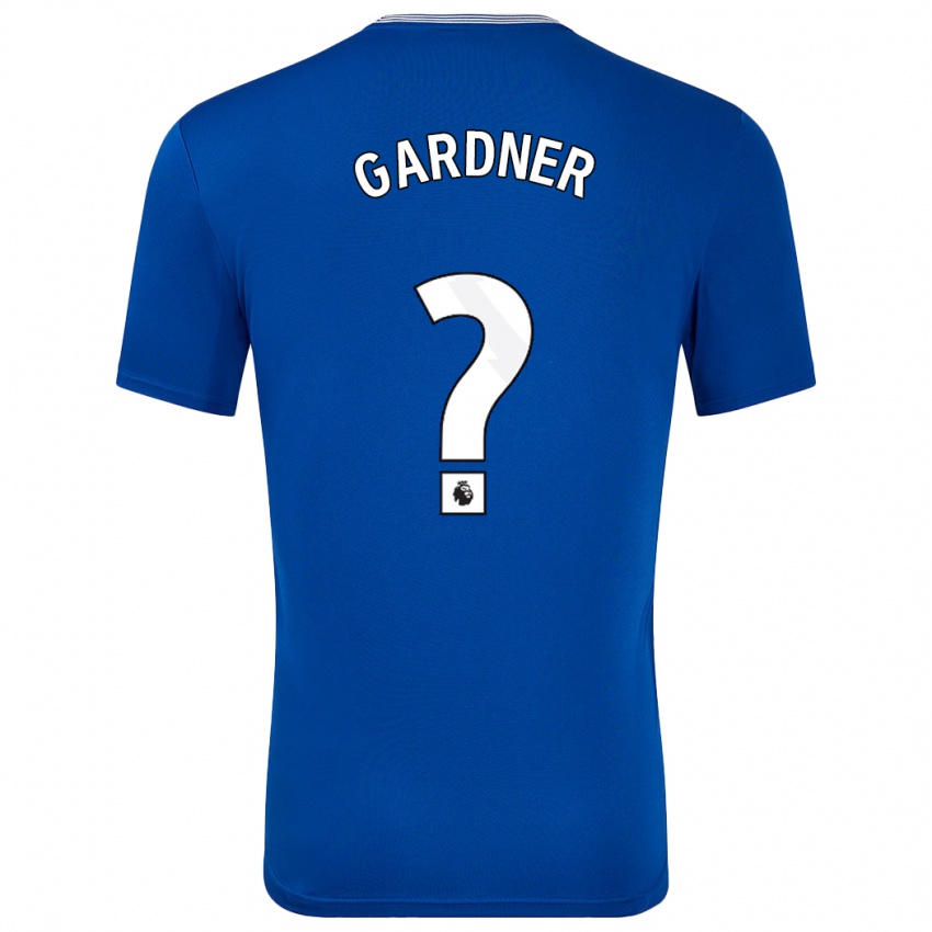 Hombre Camiseta Luis Gardner #0 Azul Con 1ª Equipación 2024/25 La Camisa Chile