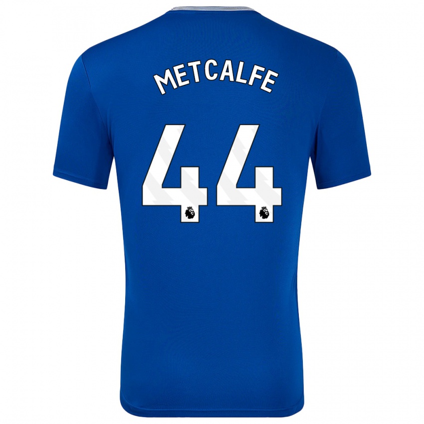 Hombre Camiseta Jenson Metcalfe #44 Azul Con 1ª Equipación 2024/25 La Camisa Chile