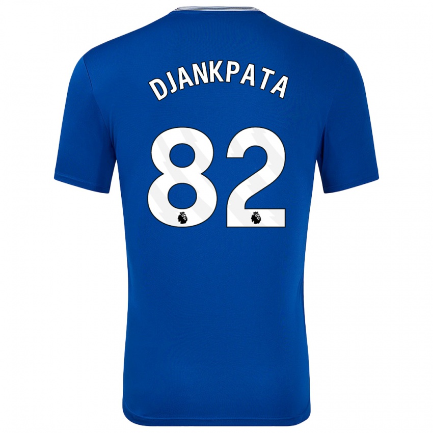 Hombre Camiseta Halid Djankpata #82 Azul Con 1ª Equipación 2024/25 La Camisa Chile