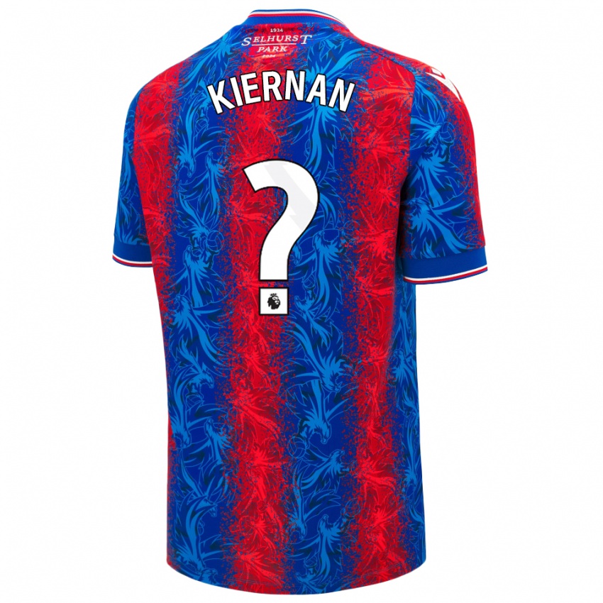 Hombre Camiseta Brendan Kiernan #0 Rayas Rojas Y Azules 1ª Equipación 2024/25 La Camisa Chile