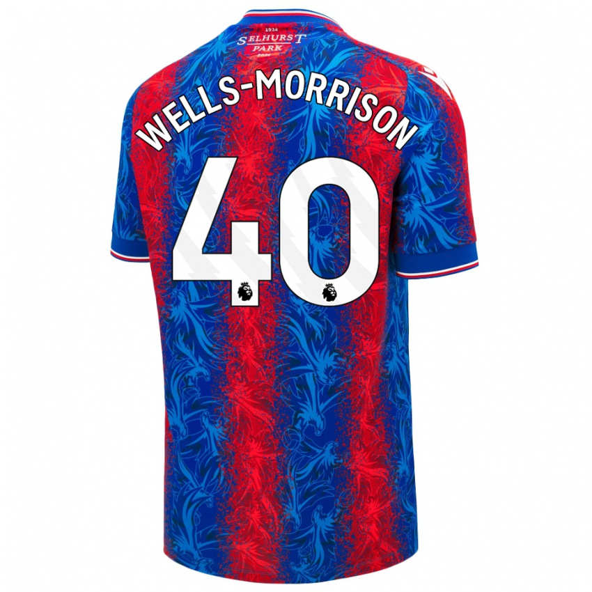 Hombre Camiseta Jack Wells-Morrison #40 Rayas Rojas Y Azules 1ª Equipación 2024/25 La Camisa Chile