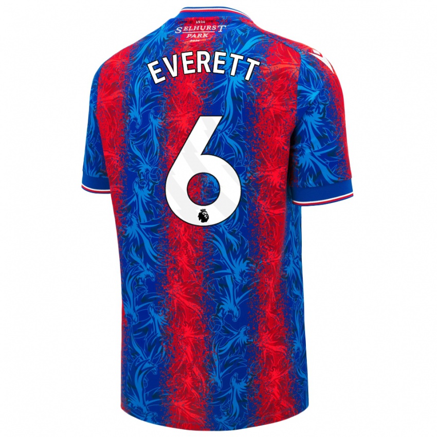 Hombre Camiseta Aimee Everett #6 Rayas Rojas Y Azules 1ª Equipación 2024/25 La Camisa Chile