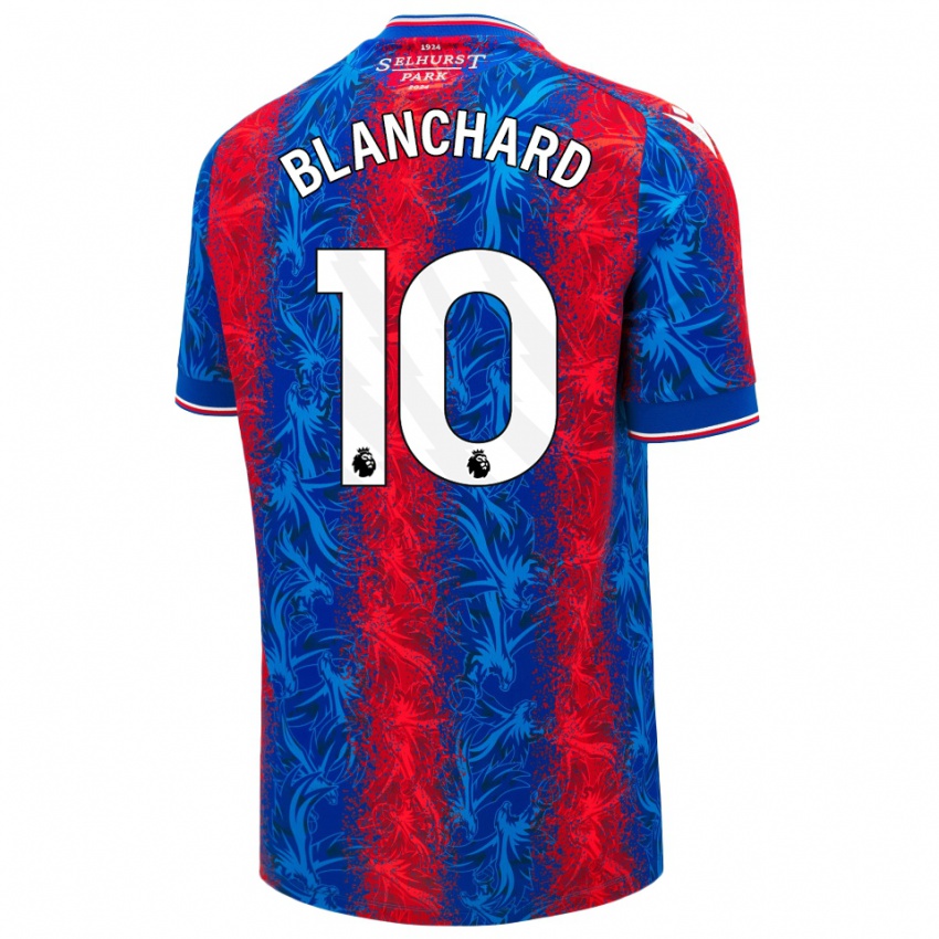 Hombre Camiseta Annabel Blanchard #10 Rayas Rojas Y Azules 1ª Equipación 2024/25 La Camisa Chile