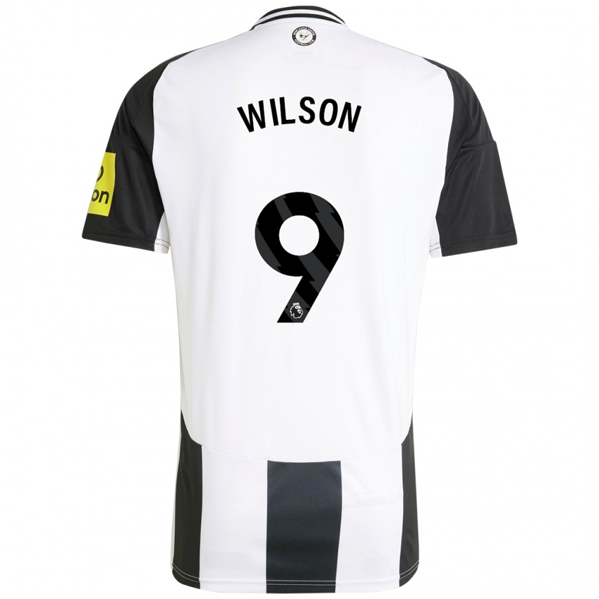 Hombre Camiseta Callum Wilson #9 Blanco Negro 1ª Equipación 2024/25 La Camisa Chile