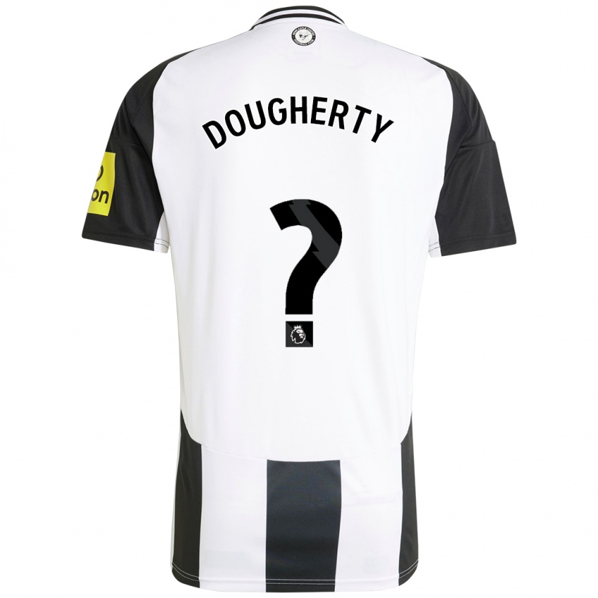 Hombre Camiseta Ryan Dougherty #0 Blanco Negro 1ª Equipación 2024/25 La Camisa Chile