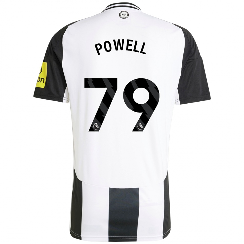 Hombre Camiseta Rory Powell #79 Blanco Negro 1ª Equipación 2024/25 La Camisa Chile