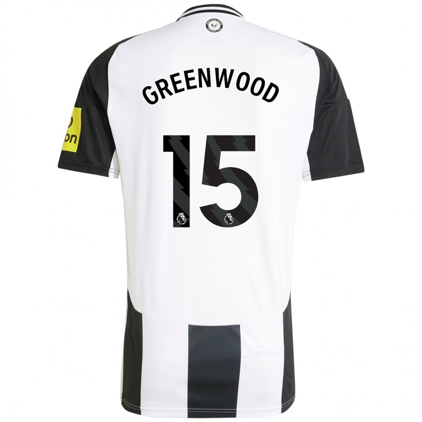 Hombre Camiseta Hannah Greenwood #15 Blanco Negro 1ª Equipación 2024/25 La Camisa Chile