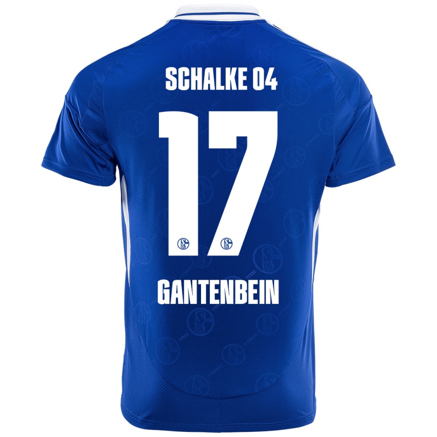 Hombre Camiseta Adrian Gantenbein #17 Azul Real 1ª Equipación 2024/25 La Camisa Chile