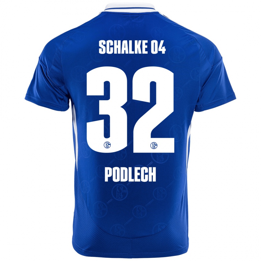 Hombre Camiseta Luca Podlech #32 Azul Real 1ª Equipación 2024/25 La Camisa Chile