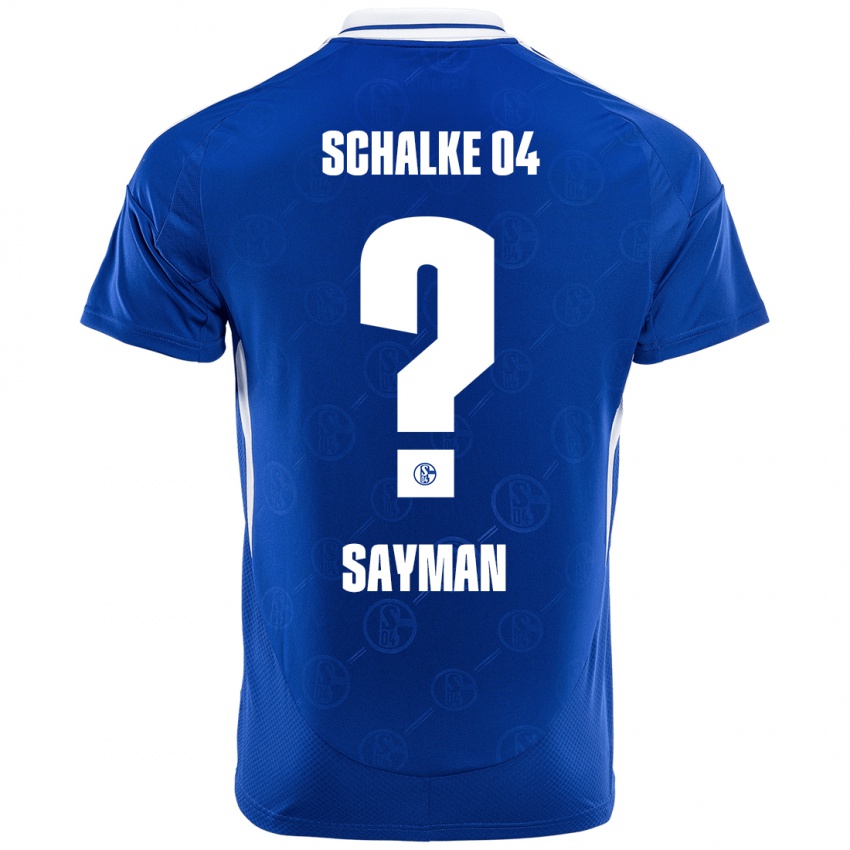 Hombre Camiseta Kayhan Sayman #0 Azul Real 1ª Equipación 2024/25 La Camisa Chile