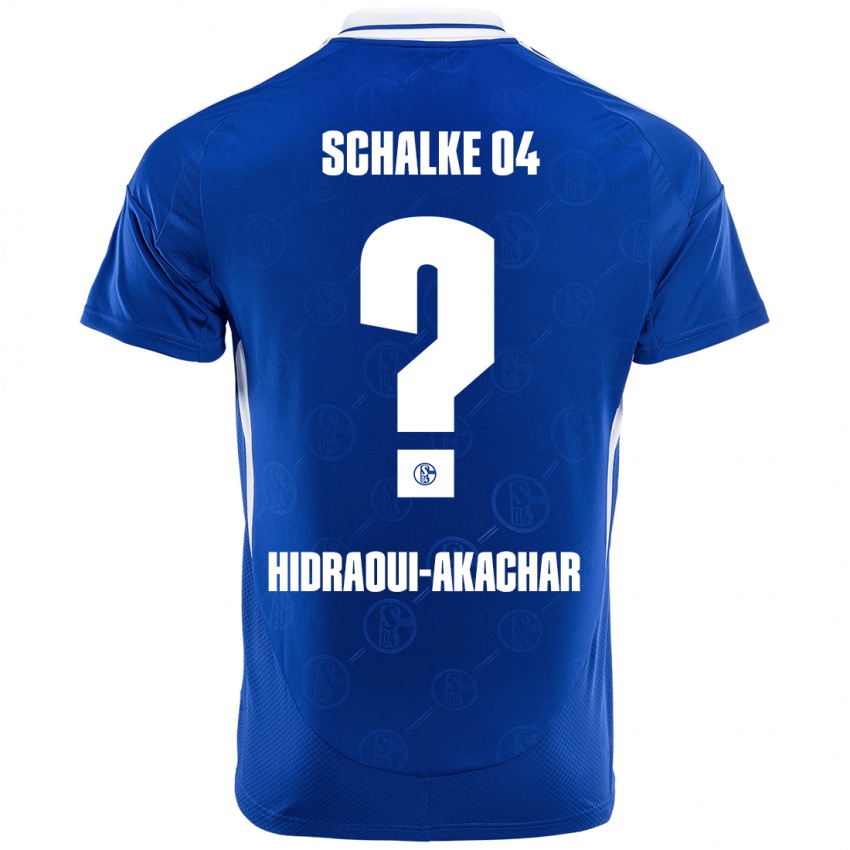 Hombre Camiseta Yassin Hidraoui-Akachar #0 Azul Real 1ª Equipación 2024/25 La Camisa Chile