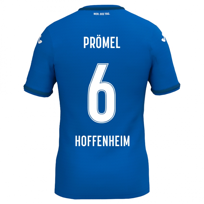 Hombre Camiseta Grischa Prömel #6 Azul Real 1ª Equipación 2024/25 La Camisa Chile