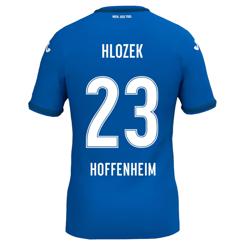 Hombre Camiseta Adam Hlozek #23 Azul Real 1ª Equipación 2024/25 La Camisa Chile