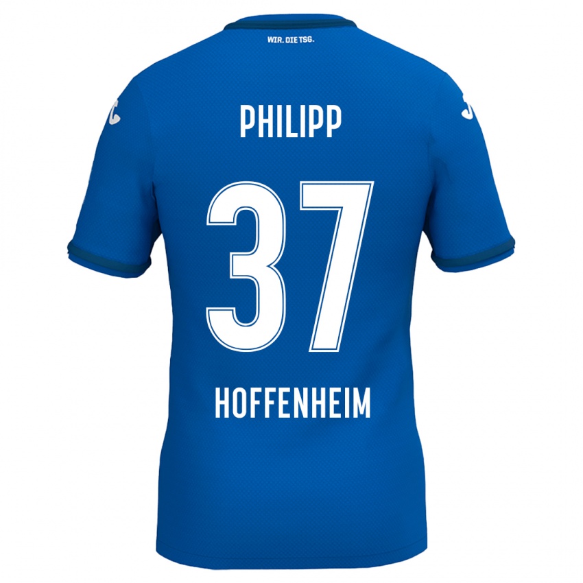 Hombre Camiseta Luca Philipp #37 Azul Real 1ª Equipación 2024/25 La Camisa Chile