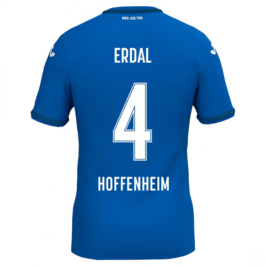 Hombre Camiseta İzzet Erdal #4 Azul Real 1ª Equipación 2024/25 La Camisa Chile