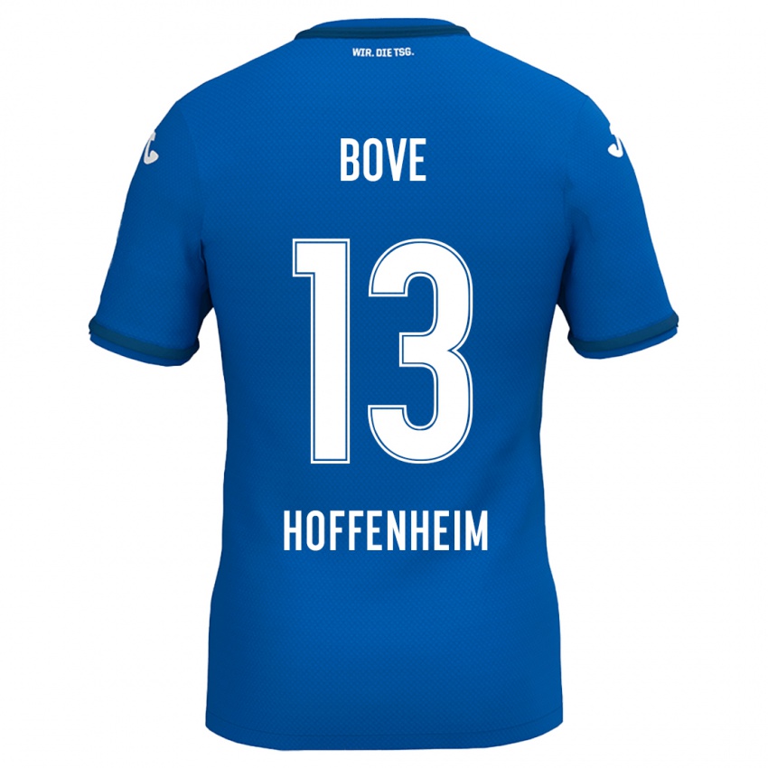 Hombre Camiseta Nevio Bove #13 Azul Real 1ª Equipación 2024/25 La Camisa Chile