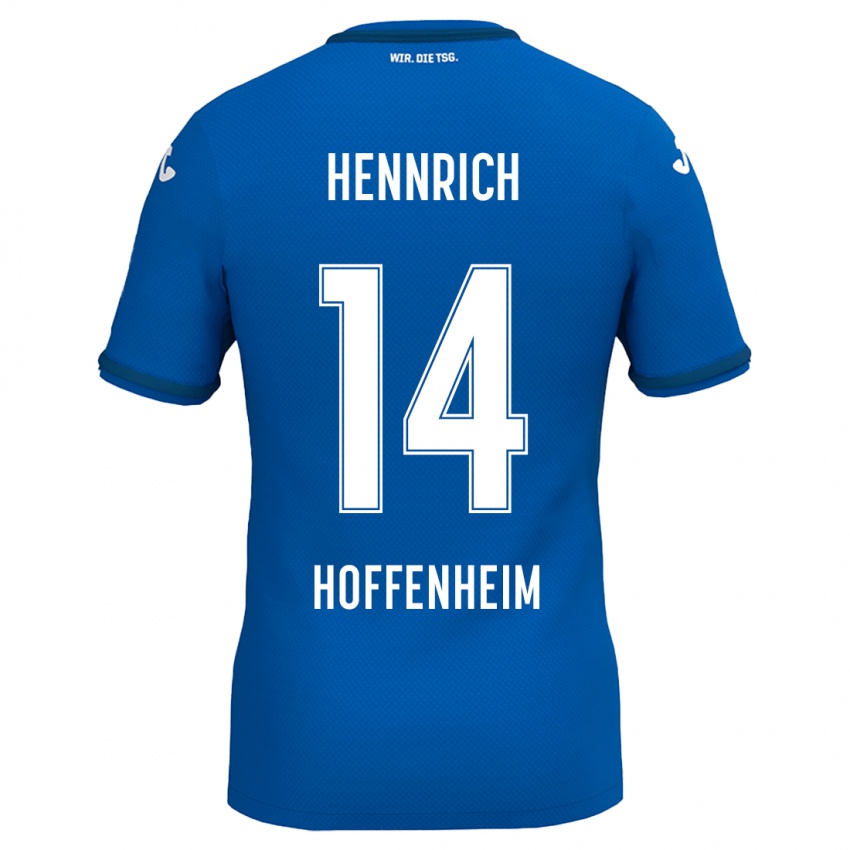 Hombre Camiseta Paul Hennrich #14 Azul Real 1ª Equipación 2024/25 La Camisa Chile