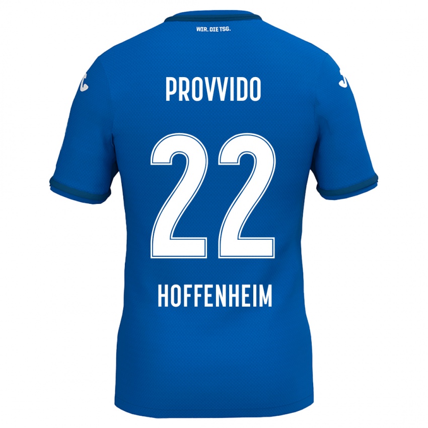 Hombre Camiseta Luca Provvido #22 Azul Real 1ª Equipación 2024/25 La Camisa Chile