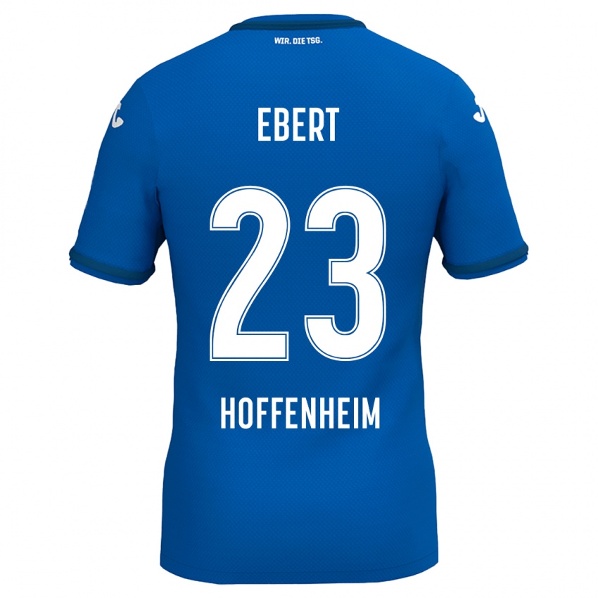 Hombre Camiseta Darijo Ebert #23 Azul Real 1ª Equipación 2024/25 La Camisa Chile