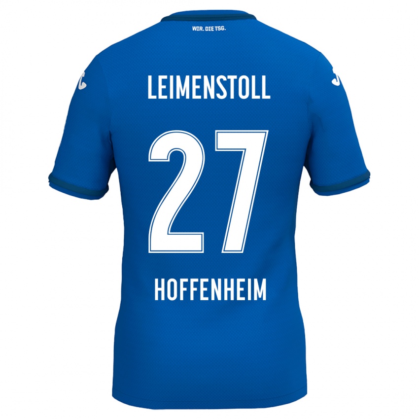 Hombre Camiseta Vanessa Leimenstoll #27 Azul Real 1ª Equipación 2024/25 La Camisa Chile