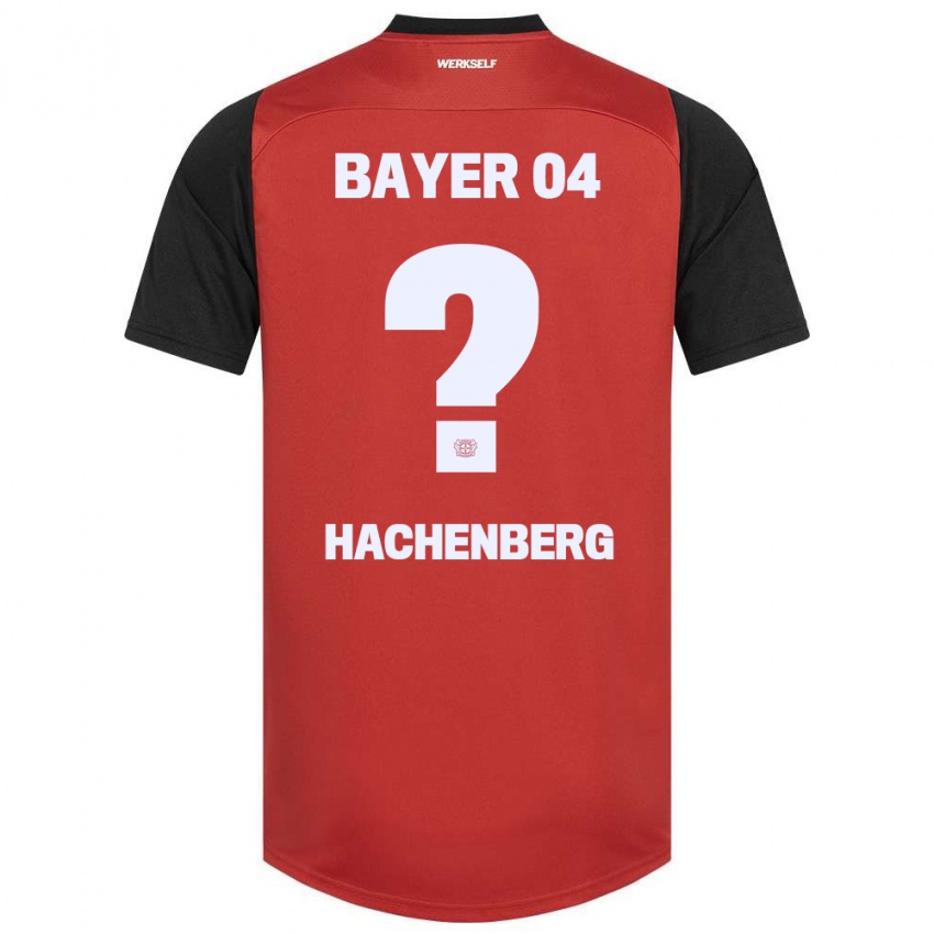 Hombre Camiseta Merlin Hachenberg #0 Rojo Negro 1ª Equipación 2024/25 La Camisa Chile