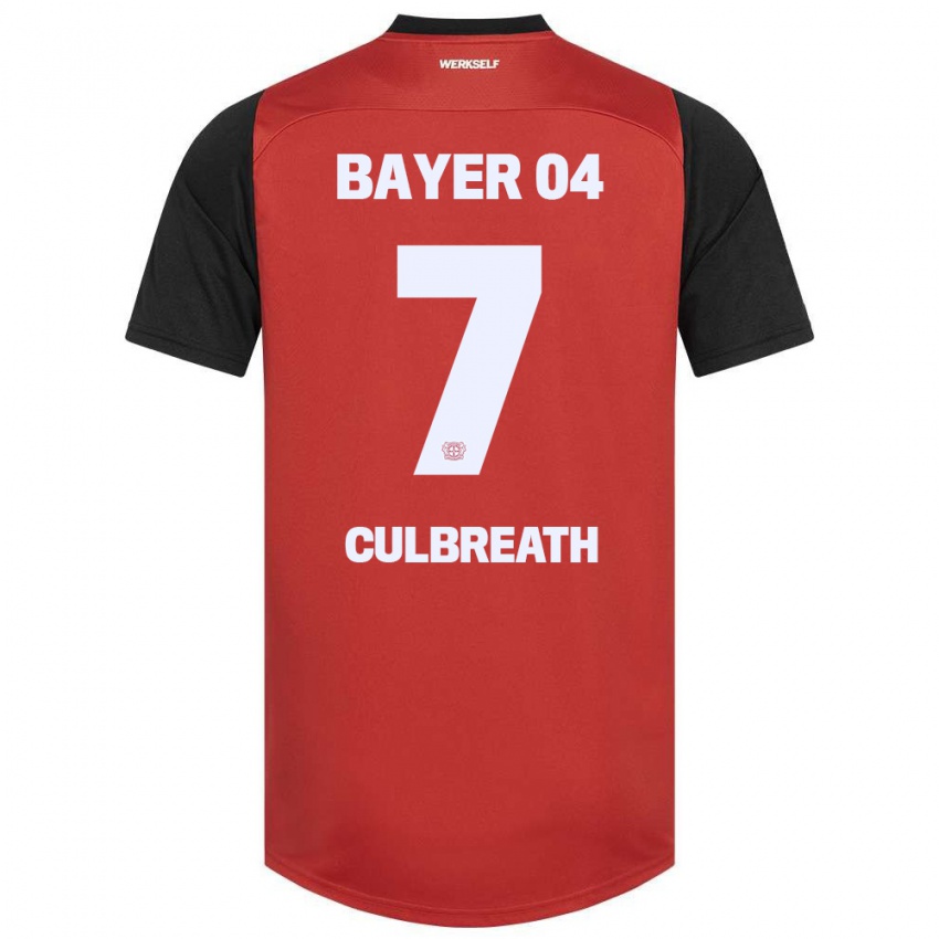 Hombre Camiseta Montrell Culbreath #7 Rojo Negro 1ª Equipación 2024/25 La Camisa Chile