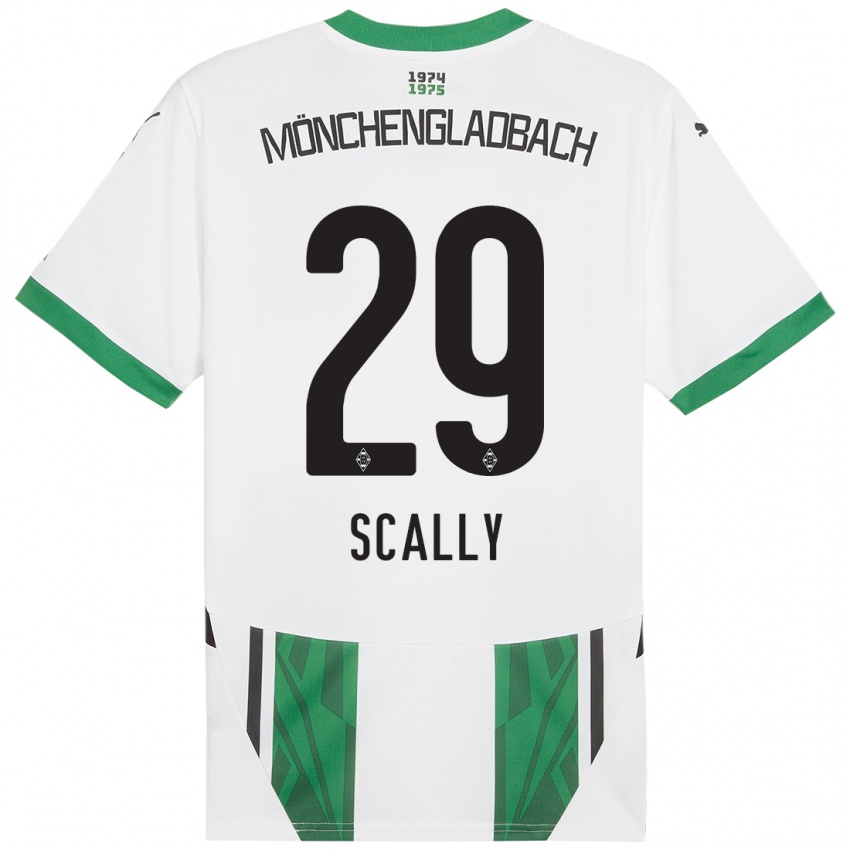 Hombre Camiseta Joe Scally #29 Blanco Verde 1ª Equipación 2024/25 La Camisa Chile