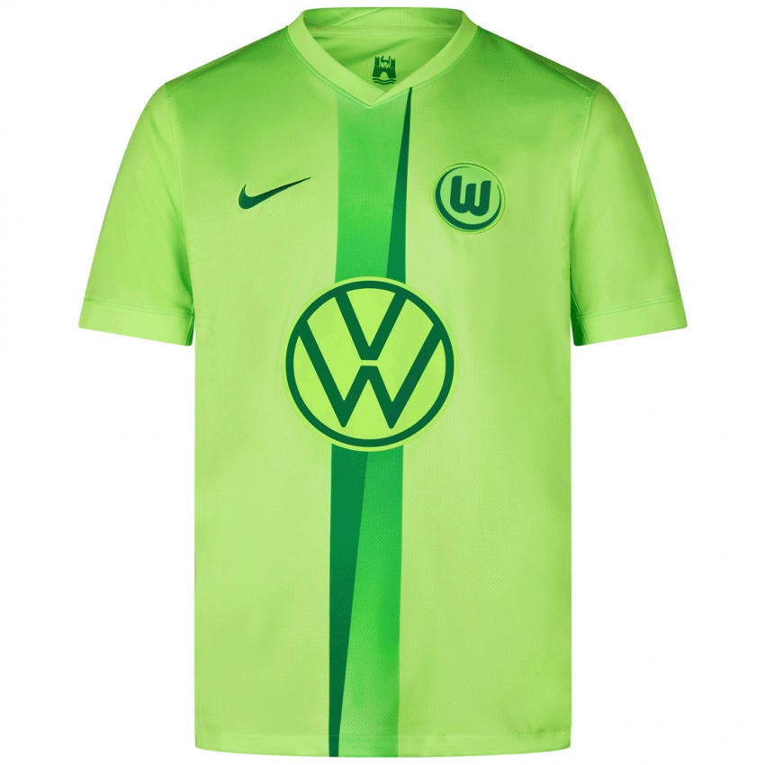 Hombre Camiseta Caitlin Dijkstra #3 Verde Fluorescente 1ª Equipación 2024/25 La Camisa Chile